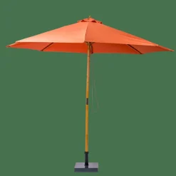 WOOD Parasol Sin Pie De Color óxido|CASA Sale