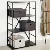 XAVIER Estantería De Pared Negro|CASA Clearance