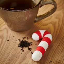X-MAS CANE Filtro De Té Blanco, Rojo|CASA Hot