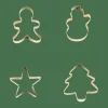 X-MAS GOLD Moldes Juego De 4 Dorado|CASA Outlet