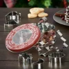 X-MAS Moldes Juego De 8 En Lata Plateado|CASA