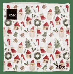 X-MAS VIBE Paquete De 20 Servilletas Multicolor|CASA Sale