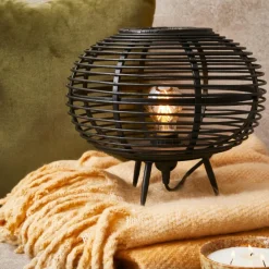 ZANZI Lámpara De Mesa E27 Negro|CASA Discount