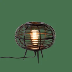 ZANZI Lámpara De Mesa E27 Negro|CASA Discount